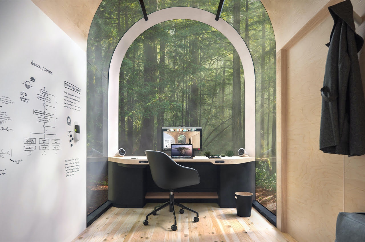 Denizen Architype is one of several recent concepts for personal office pods to facilitate remote work away from residential spaces.