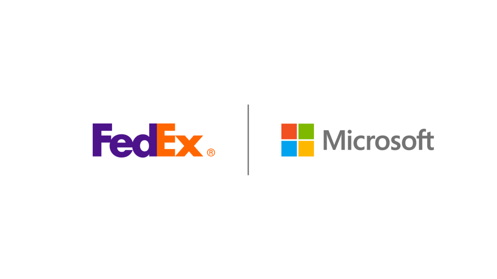 FedEx and Microsoft logos