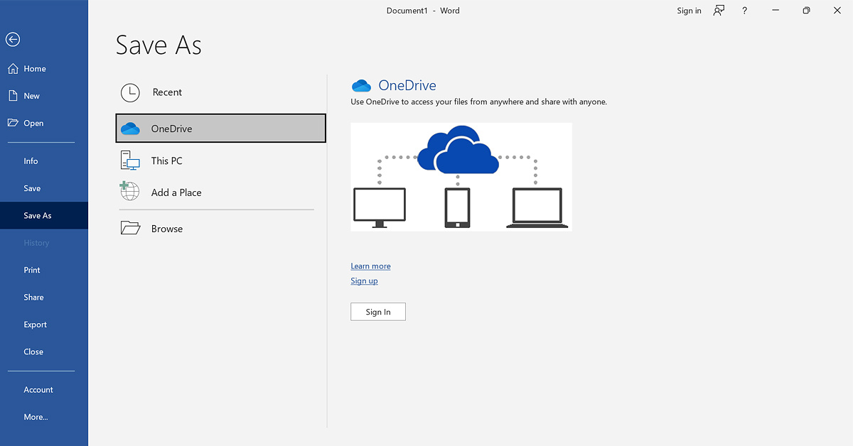 MS Office 365 Free Version OneDrive