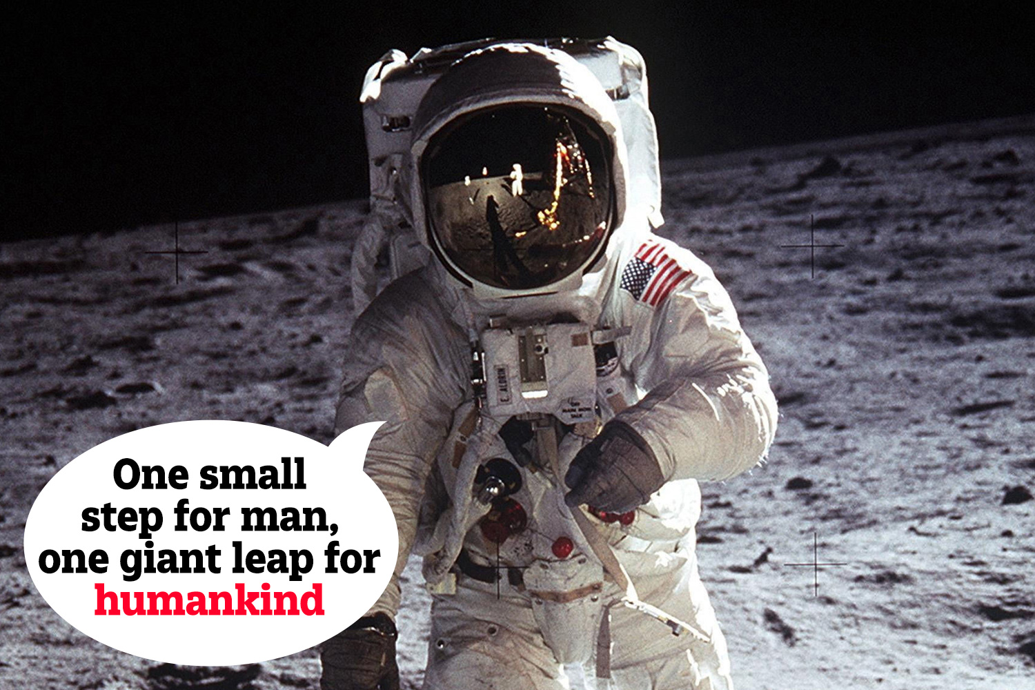 Neil Armstrong's famous words after landing on the moon will be changed to use the term 'humankind' or 'humanity' rather than 'mankind'